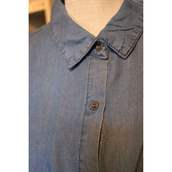 Haute Monde Jeans Top Blouse Size Large NWT - Picture 6 of 6